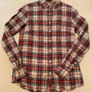 Vintage J. Crew Plaid Flannel Shirt